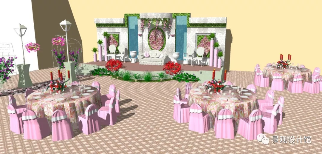 模型福利文末分（fèn）享婚禮婚慶道具場景（jǐng）草圖大師S(圖11)