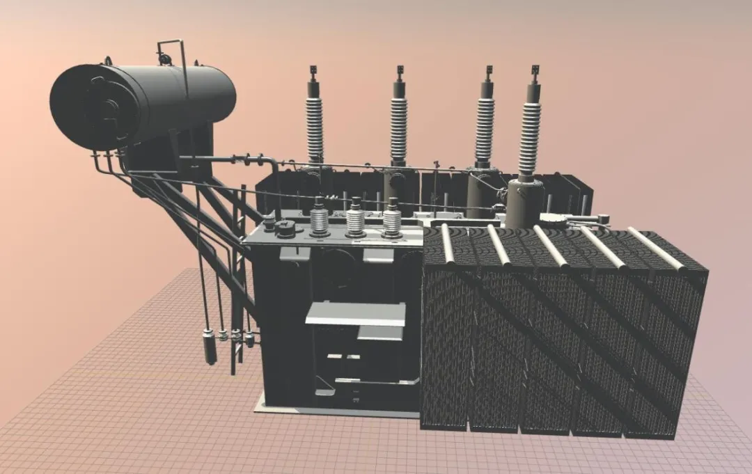 虛實結合的高鐵牽引變電所主（zhǔ）變壓器仿真模型設(圖3)