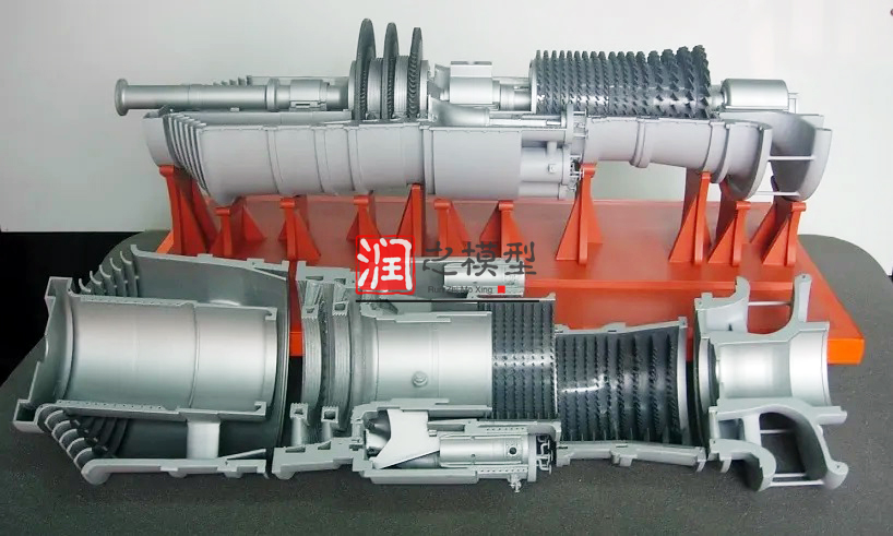 1 ： 10 燃氣輪機剖麵展示