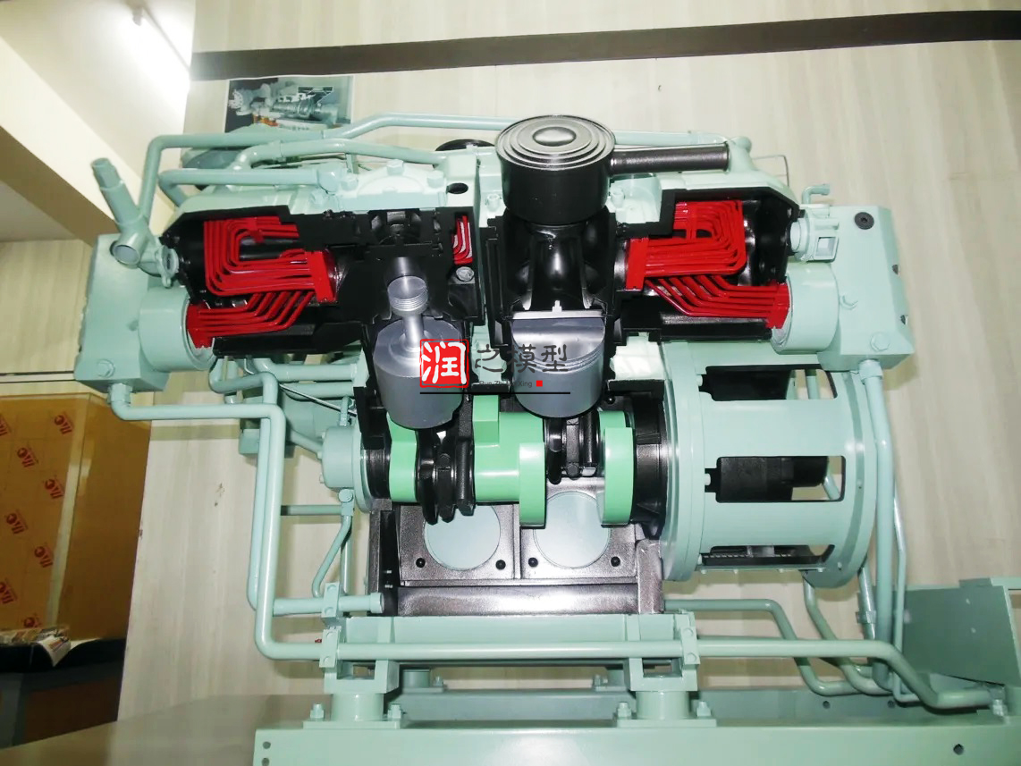 1 ： 2.5 工業壓縮機剖麵模（mó）型